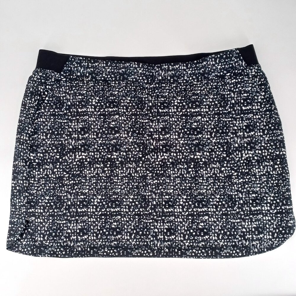 Cypress Club Skort Womens Sz XXL Black White Geo Pull On Tennis Golf Athletic - Picture 3 of 11